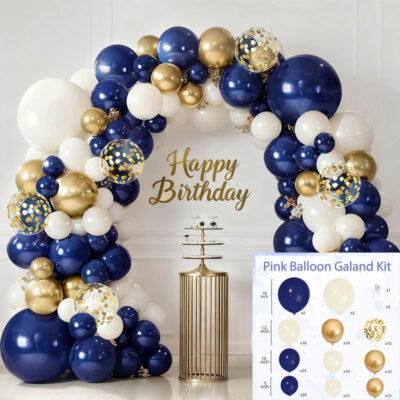 Birthday Balloon Decoration Set — Mixed Latex Balloons (5, 10 & 12 inch)